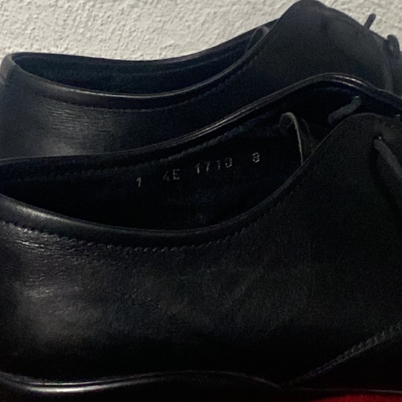 Prada Leather Italy tie👞Mens 9+PRADA Case 6”x2.25Dx2.5W - Picture 15 of 17